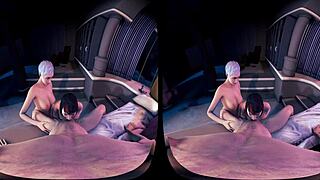 VR Frost and Skarlet fight over your cum.