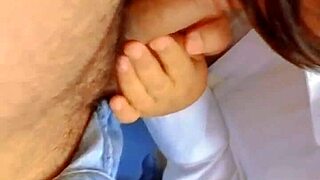 Obedient student follows teacher to motel for raw creampie action.