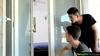 why is that twink getting spitroasted so hard?