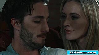 milf seduces stepdaughter's bf, fucks hard, and squirts everywhere