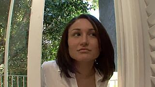 Can Gabriella Paltrova Handle Huge Cock On Sofa?