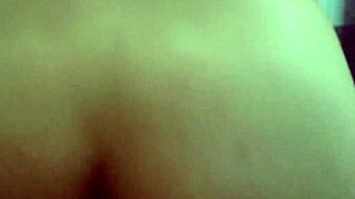 Enjoying a relaxed doggy style session in the bedroom