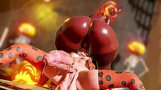 Feeling The Halloween Spirit With Futa's Big Tits And Monster Cock Fucking