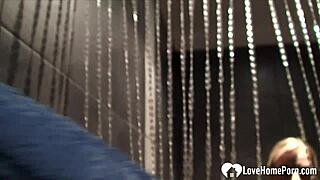 Cute babe with big boobies has a shower, I'm so horny for her tits!