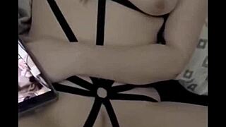 super hot chick lets me play with her in lingerie