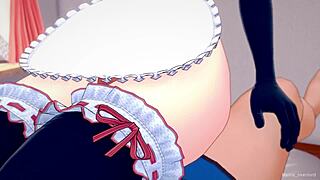 Tv woman craves fun before cooking time. 😜