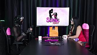 Hey, why is safety key so crucial in BDSM? Ramona 69 explains in sheer red lingerie!