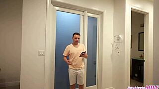 Nerdy Milf Mandy Rhea Banged While Husband Works