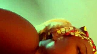 Fucking my step-brother's wife while he's at work with big tits and toys