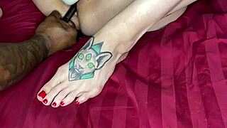 Squirting Non-Stop for My Hubby in Close-Up Action