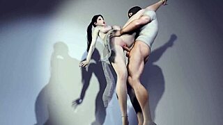 picking flowers in a beautiful garden scene