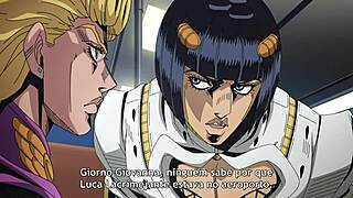 jojo's bizarre adventure golden wind ep 1 with hentai twists?