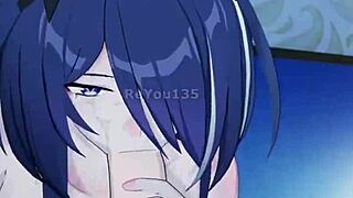 Star rail hentai features big tits in 3d anime action