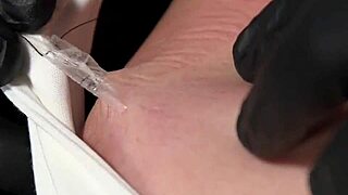 Gagged Babe in Stockings Gets Ass Whipped Hard