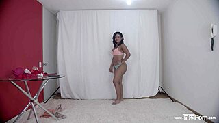 Casting Josselyn, Peruana Morena with Curly Hair, Shows Off Her Latina Charm in Solo Action