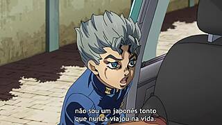 jojo's bizarre adventure golden wind ep 1 with hentai twists?