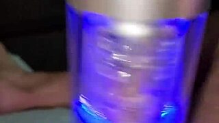 asian ebony guy edges with new toy on couch