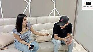 my horny stepsis deepthroats my big cock! oops