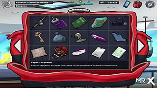 Maid cleans up in summertimesaga game