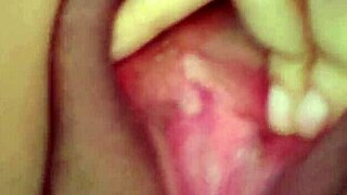 Indian babe rubs her slutty cunt before work