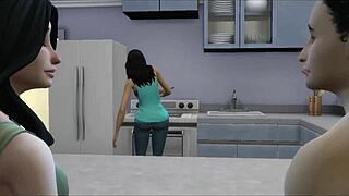 I’m Shocked by Hardcore Anal with My Cartoon Teen Stepsister Behind Stepmom’s Back