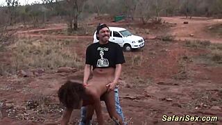 Skinny African Babe Gets Fucked Outdoor in Extreme Action! 🔥