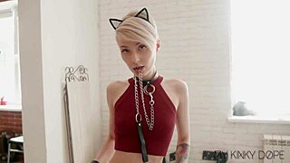 sexy kitten wearing buttplug and tease you