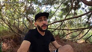 I exercise outdoors with two friends, ending in a bisexual threesome with deepthroat and doggystyle.