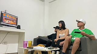 my cousins visit and everything gets out of controll watching youtube