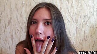 Can Ananta Shakti's Tongue Handle This Kinky Dildo Sucking Fetish?