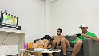 my cousins visit and everything gets out of controll watching youtube