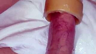 Venus suck machine intensely sucks twink's big ass and cock