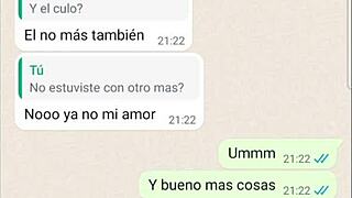 latina girlfriend shares past experiences on phone chat