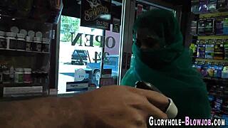 Cocksucking Ho Gets Cum