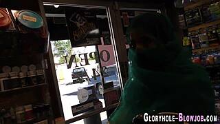 Cocksucking Ho Gets Cum