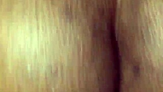 Ebony teen gets her first creampie.