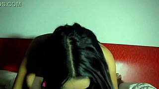 Lucy gives blowjob to latina teen