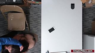 teen shoplifter gets fucked in the office