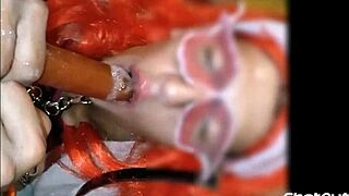 sissy mariona itzel lunatica sucks big dildos