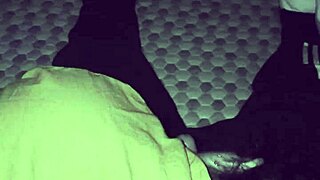 a bbw latina deepthroats cock in panties and ass play