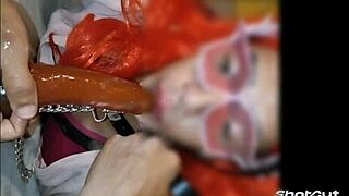 sissy mariona itzel lunatica sucks big dildos