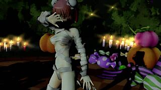 Mmd happy halloween dance with ibaraken kasen