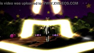 Mmd happy halloween dance with ibaraken kasen