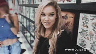 Flawless Girlfriend Cocked Hard On Sex Tape. She Rides And Gets Fucked In Lingerie.