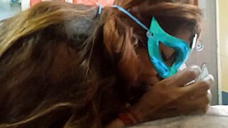 Hot Tania sucks monster cock with big tits!