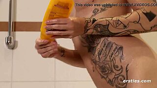 Cum join me for a steamy shower, Marina's waiting! I got my buttplug ready for some solo fun.