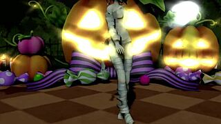 Mmd happy halloween dance with ibaraken kasen