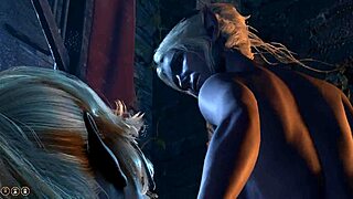 Futa threesome with Baldur and Apos in a steamy sex scene