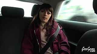 marie drills tiny friend with strap-on dildo