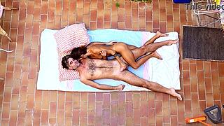 Wow, check this birdview couple banging on the balcony. Total exposure in action!